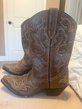 Brown Leather Cowboy Boots